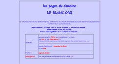 Desktop Screenshot of le-blanc.org