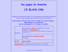 Tablet Screenshot of le-blanc.org